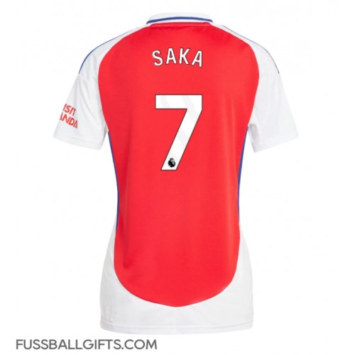 Arsenal Bukayo Saka #7 Fußballbekleidung Heimtrikot Damen 2024-25 Kurzarm